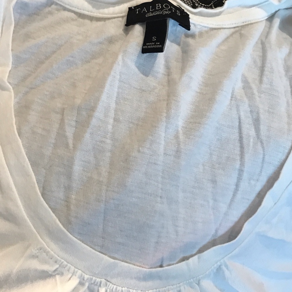 Talbots Women's Classic White Sleeveless Tee